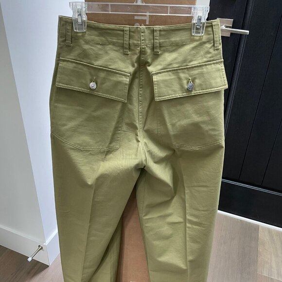 230000 Casual Neutral Hi Rise Wide Leg Cargo Pants Celerac Green Sz S - no tags - Picture 11 of 13